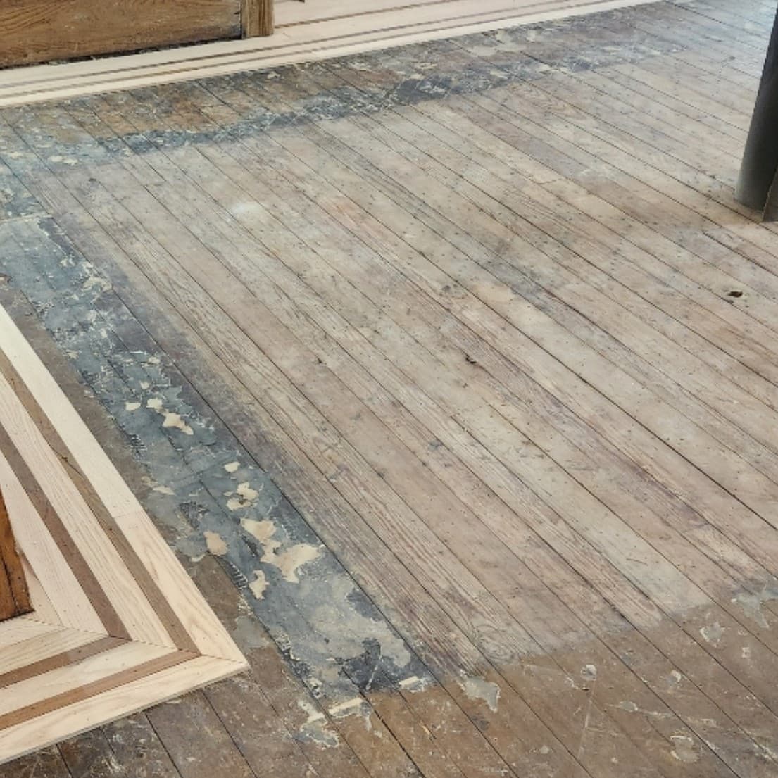 Before: Floor Repair & Restoration - Damaged floors completely restored and renewed